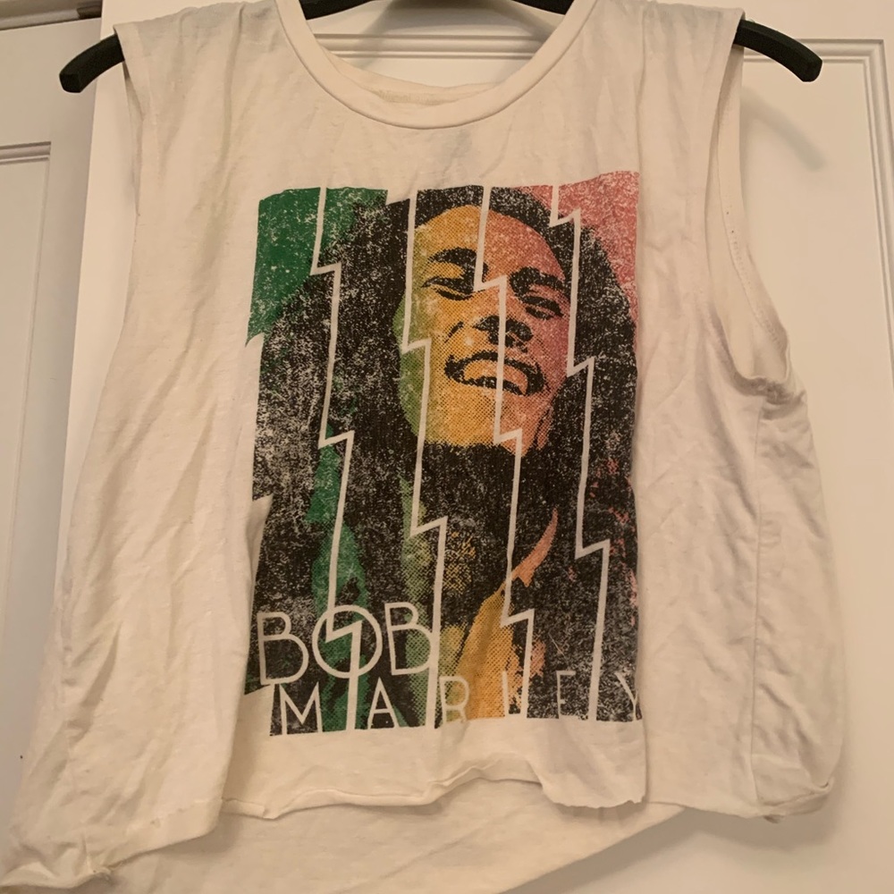 Bob Marley t shirt crop top